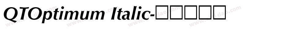 QTOptimum Italic字体转换